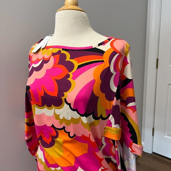 NEW Trina Turk Fan Faire Swim Tunic Dress Sz M - Picture 4 of 14